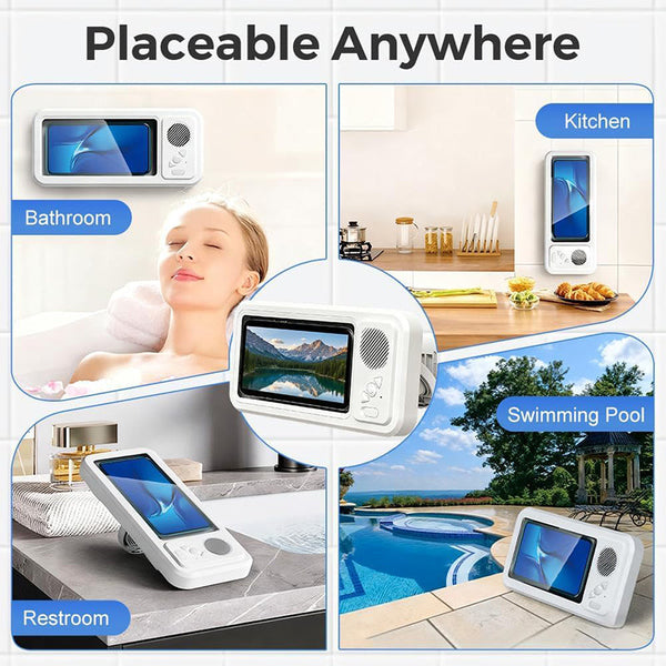 Sakerplus® Waterproof Bathroom Bluetooth Speaker Phone Case