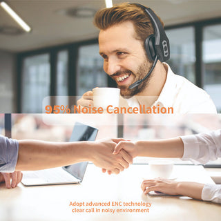 Sakerplus Trucker Wireless Bluetooth Noise Cancelling Headset