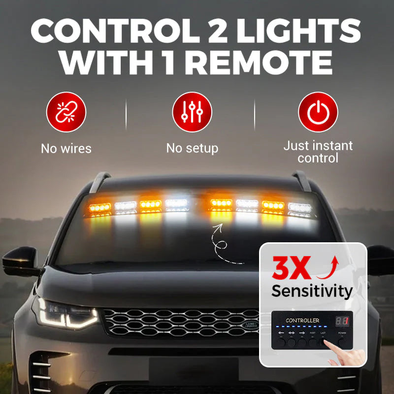 Sakerplus Emergency Strobe Windshield Lights