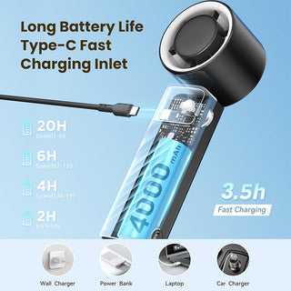 Sakerplus Foldable USB Rechargeable Handheld Fan