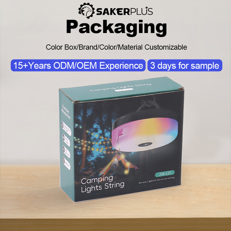 Sakerplus Rechargeable Outdoor Camping String Lights