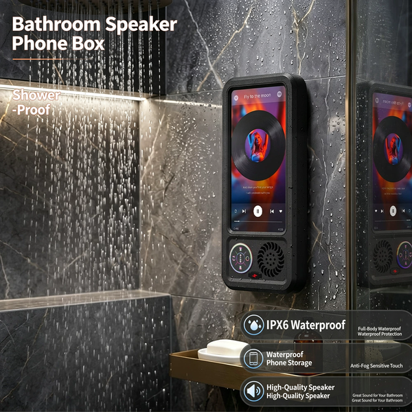 Sakerplus® Waterproof Bluetooth Shower Phone Holder