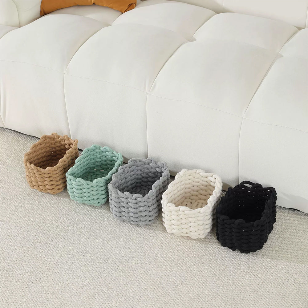 Sakerplus® Macrame Woven Storage Basket Set