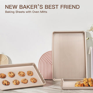 Sakerplus® Nonstick Baking Sheet Pan Set