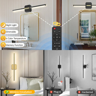 Sakerplus® Rechargeable Wireless Dual Head Wall Sconces