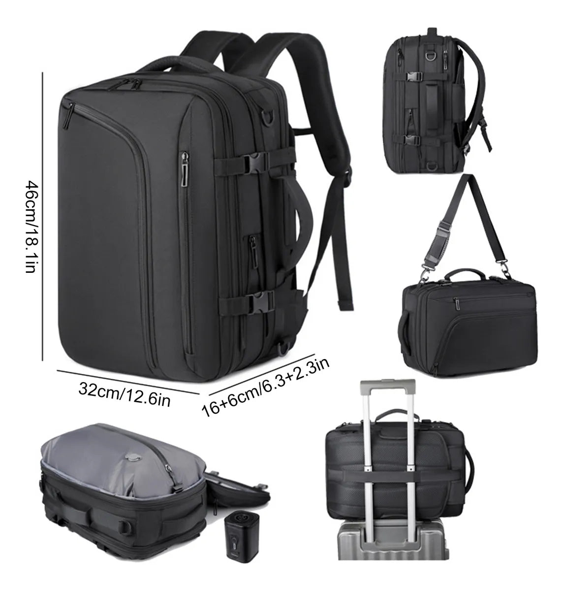 Sakerplus Vacuum Multi-Function Backpack