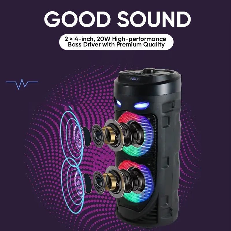 Sakerplus® Portable Bluetooth Speaker Karaoke Machine