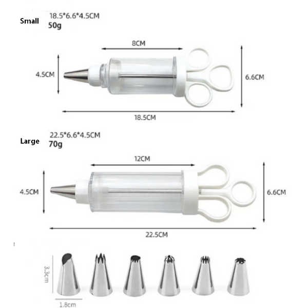 Sakerplus® Stainless Steel Cake Decorating Gun Kit