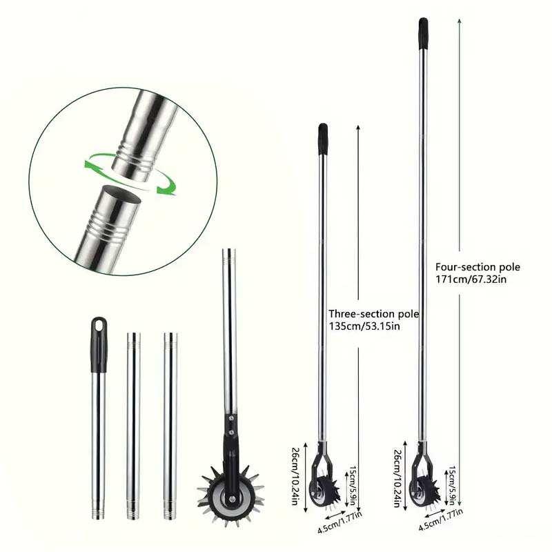 Sakerplus Wheeled Rotary Edger