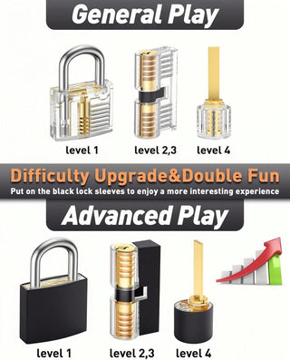 Sakerplus Waterproof Long Shackle Padlock Set