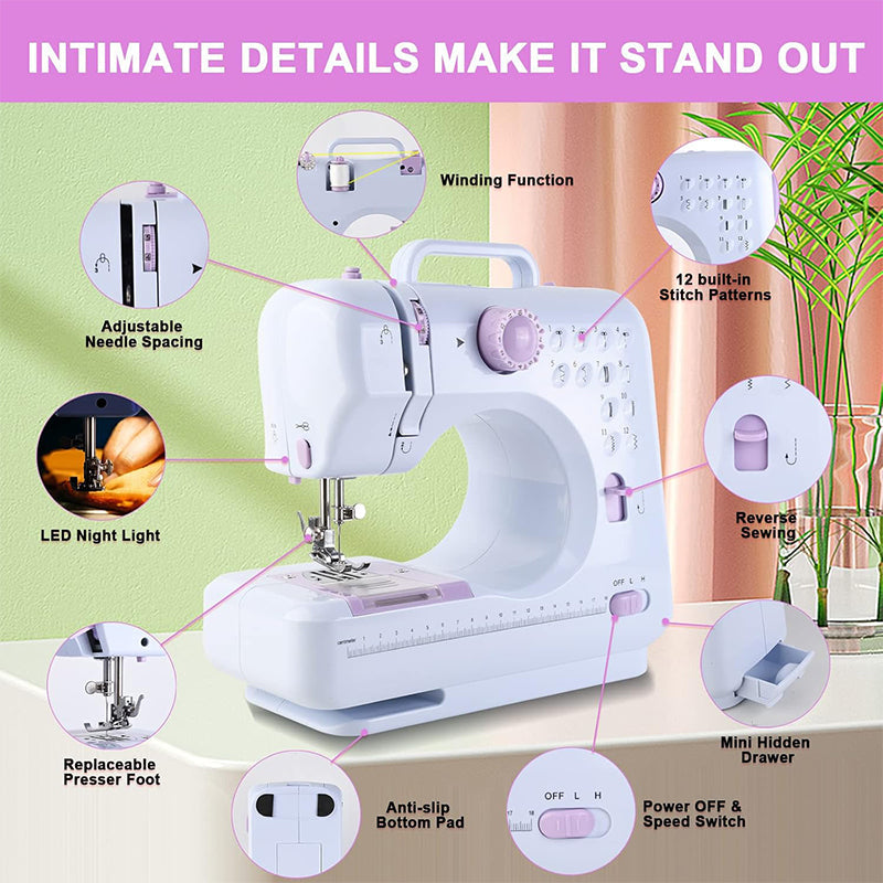 Sakerplus Portable Mini Electric Sewing Machine