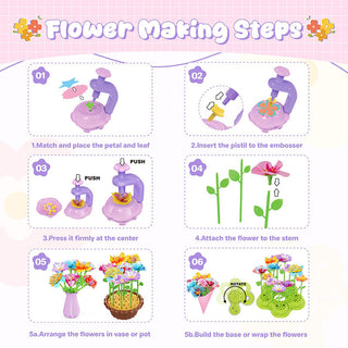 Sakerplus DIY Fabric Flower Craft Kit
