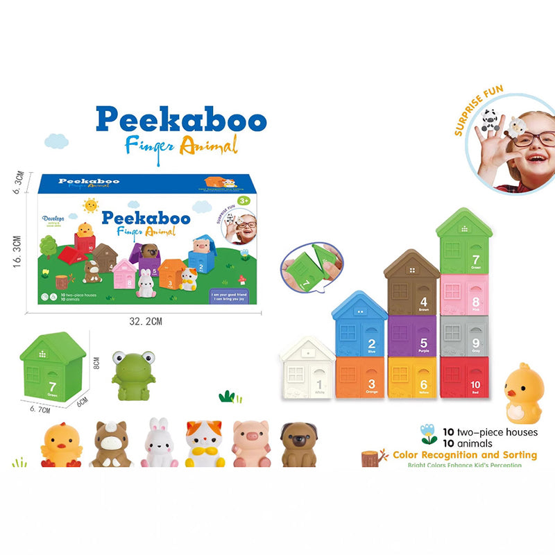 Sakerplus® Toddler Montessori Farm Learning Train Set