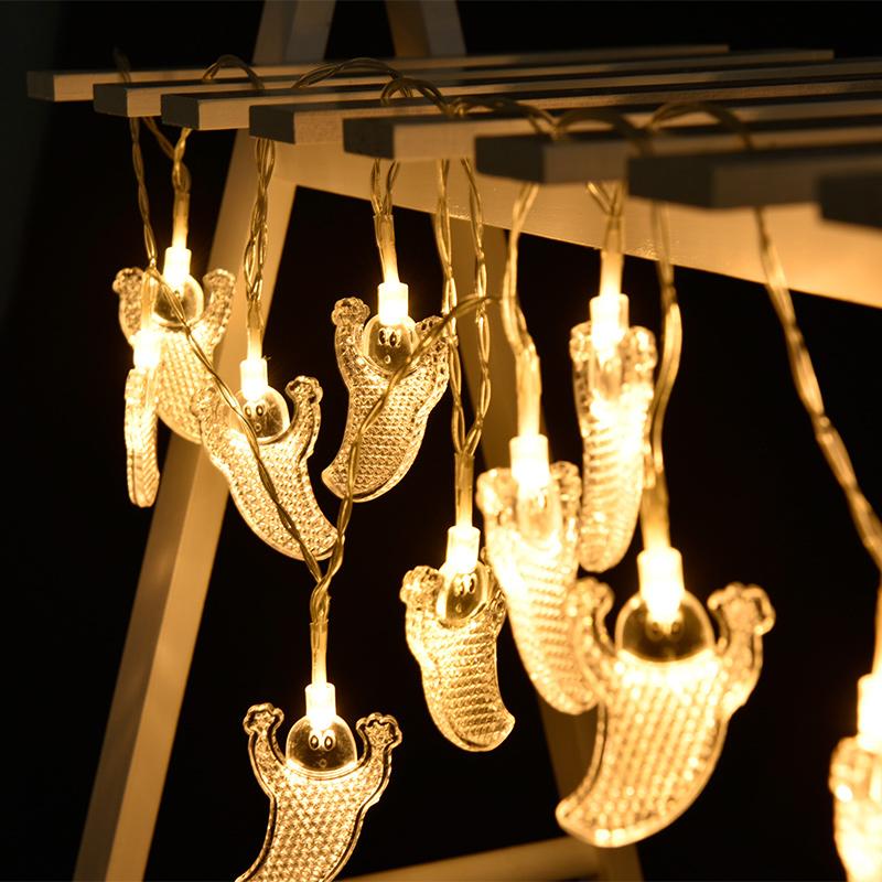 Saker Halloween Ghost String Lights(Warm White/Coloured)