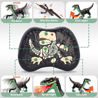 Sakerplus® Remote Control Dinosaur Toy With Spray