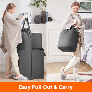 Sakerplus Double Laundry Hamper with Lid