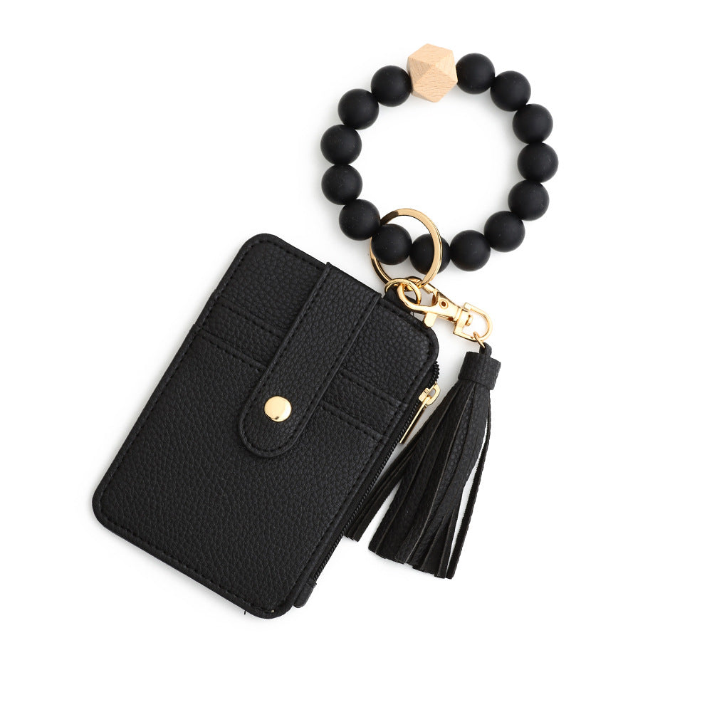 Sakerplus® Wristlet Keychain Bracelet Wallet