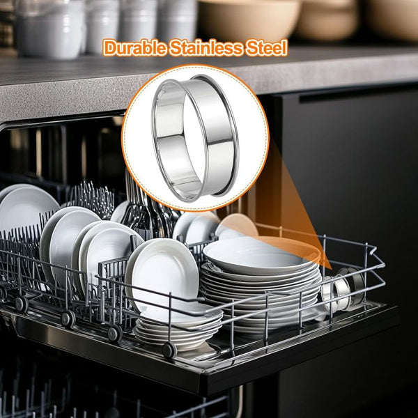 Sakerplus® English Muffin Crumpet Cookie Ring Set