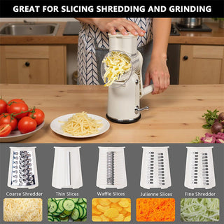 Sakerplus® Effortless Rotary Cheese Grater System