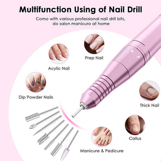 Sakerplus High-Speed Cordless Nail Drill Kit