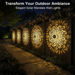 Sakerplus® Mandala Solar Outdoor Wall Lights