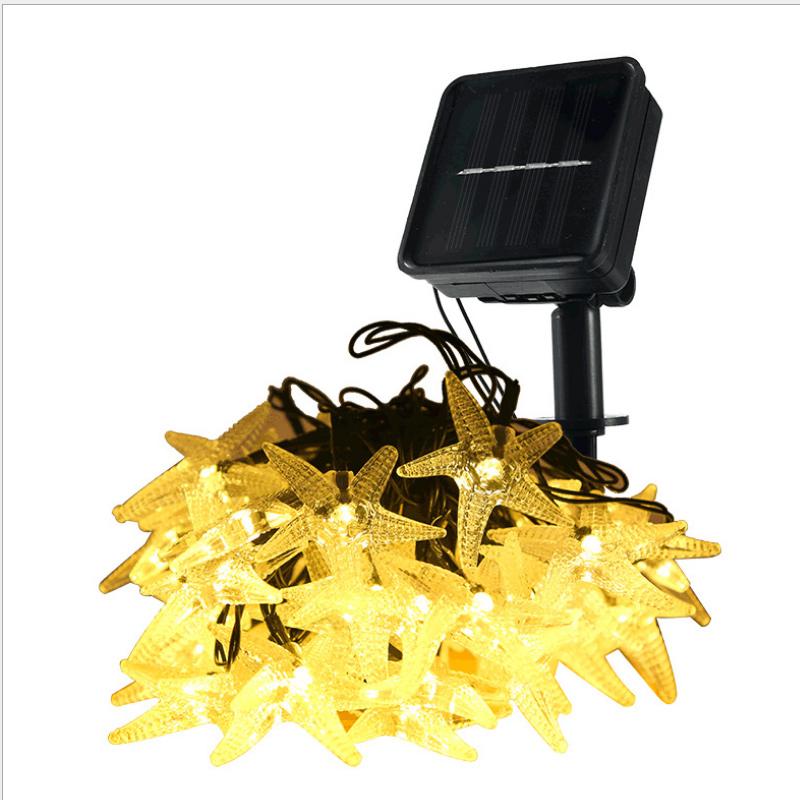 Saker Solar Power Starfish String Lights