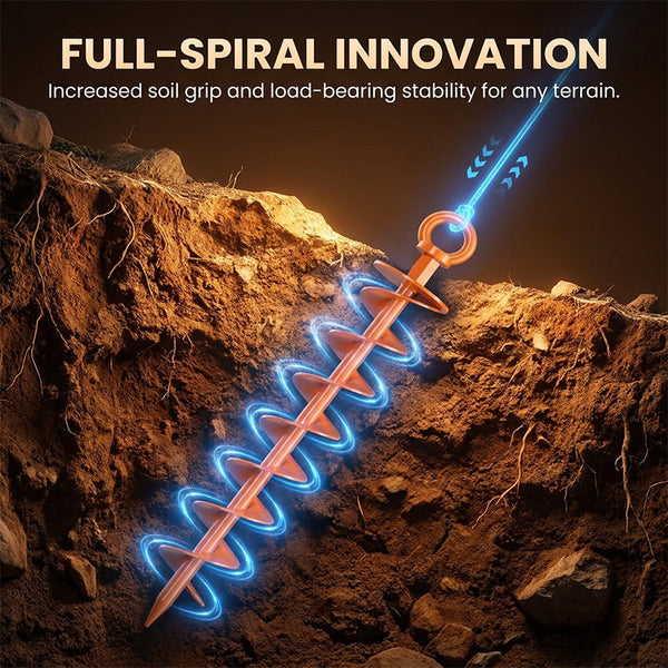Sakerplus® Ground Anchor Screw In Spiral Anchors