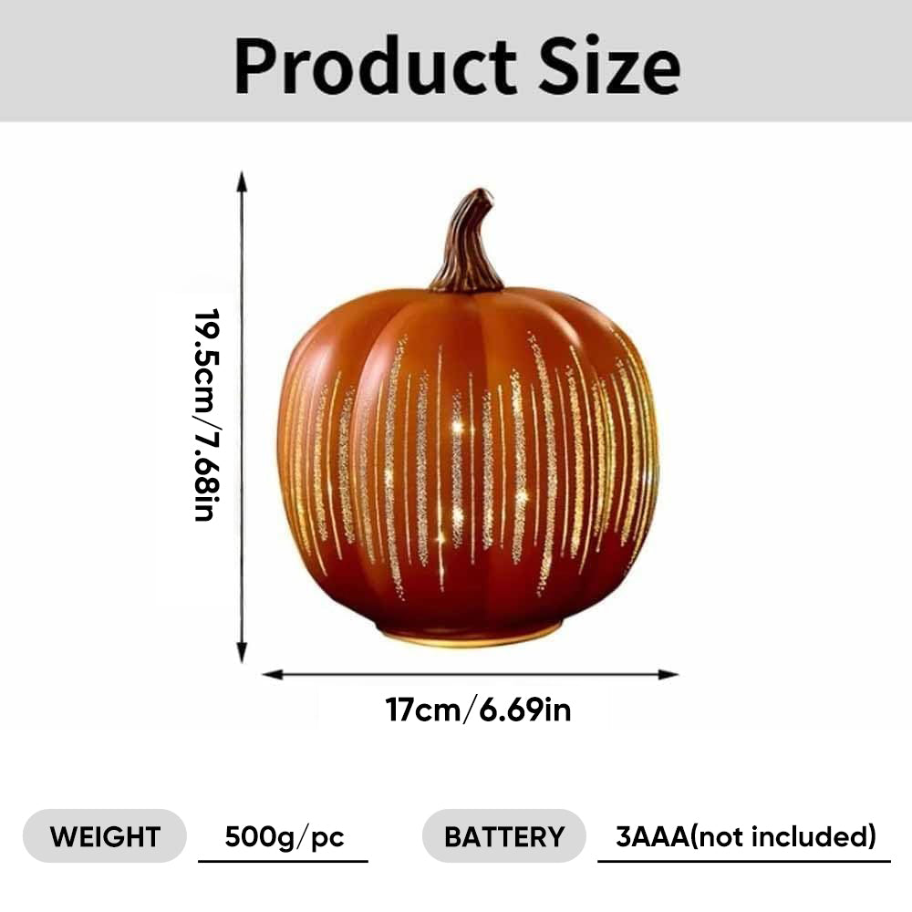 Sakerplus Illuminated Starry Night Glass Pumpkins