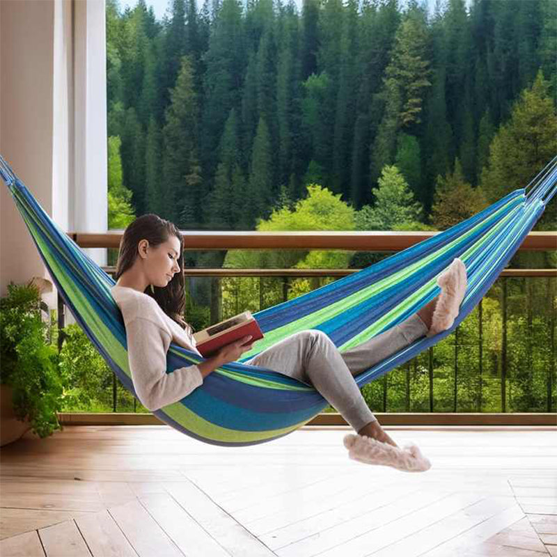 Sakerplus Brazilian Double Hammock with Ropes