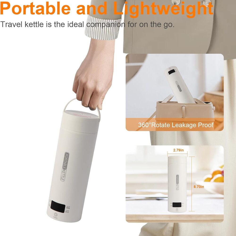 Sakerplus Portable Travel Electric Tea Kettle