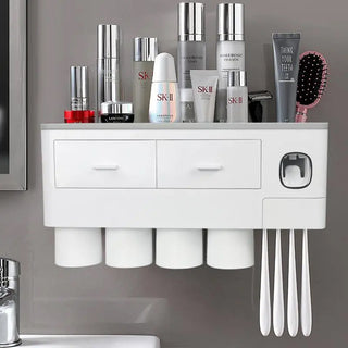 Sakerplus® Tooth Brush Holder For Bathroom Wall Mounted