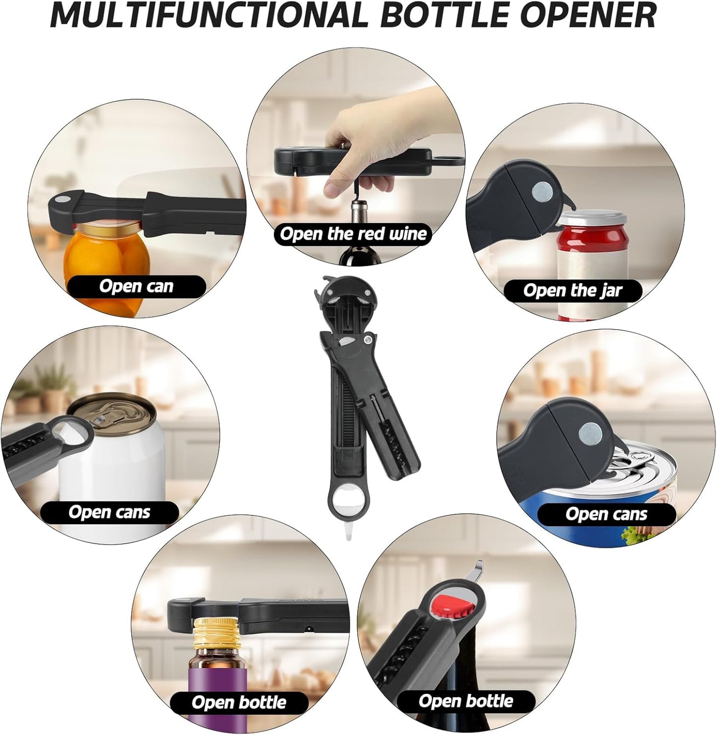 Sakerplus Retractable Magnetic Jar Opener