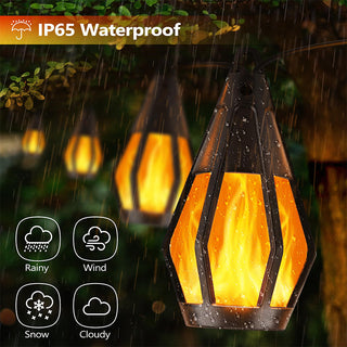 Sakerplus Solar Flickering Flame String Lights
