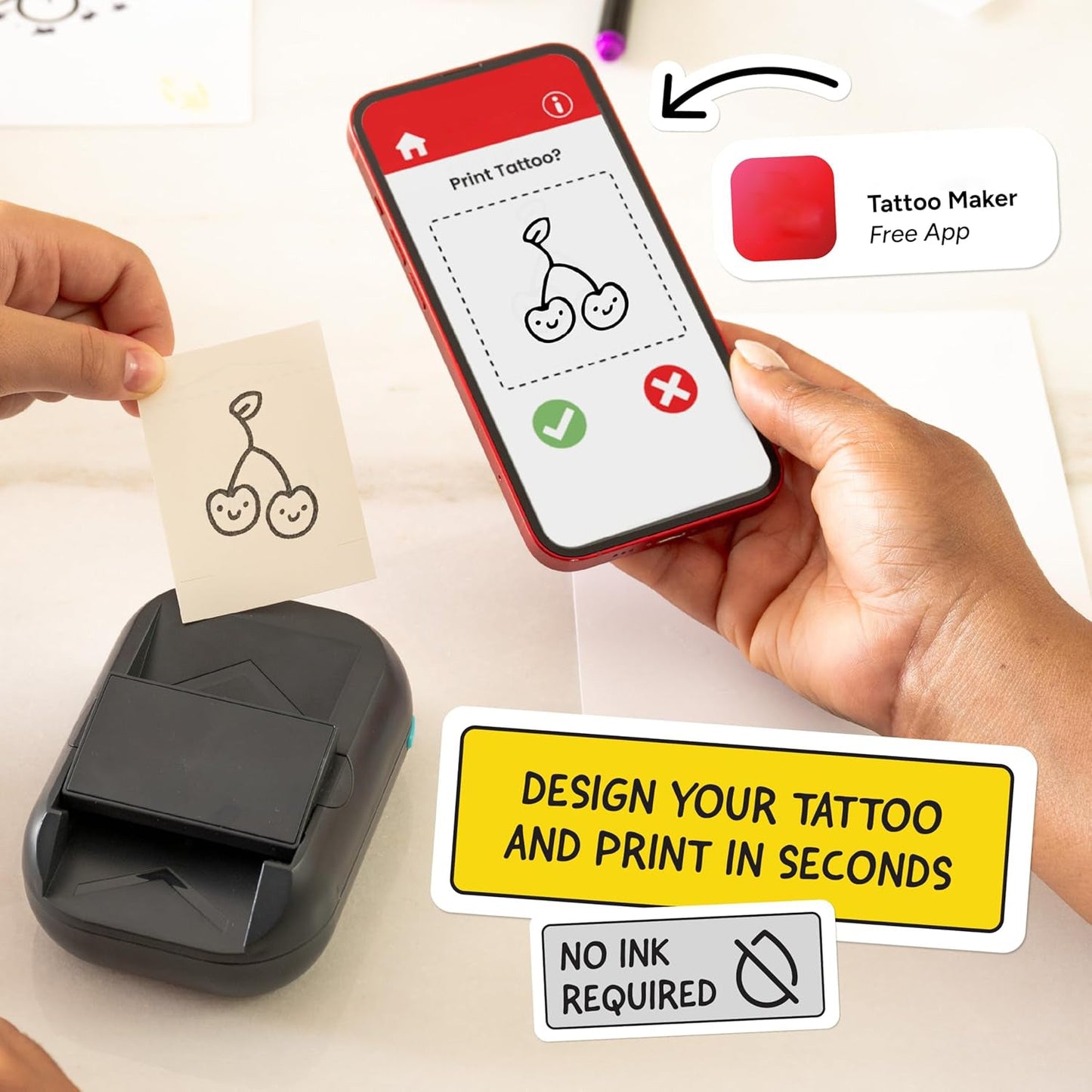 Sakerplus® DIY Temporary Tattoo Printer Kit