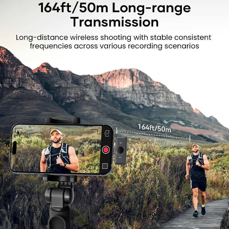 Sakerplus Wireless Lavalier Microphone with Case