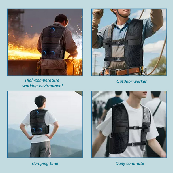 Sakerplus®  Portable Cooling Vest With Fans
