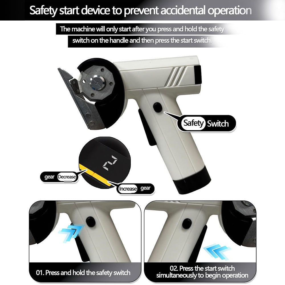 Sakerplus® Cordless Electric Cutter With Display
