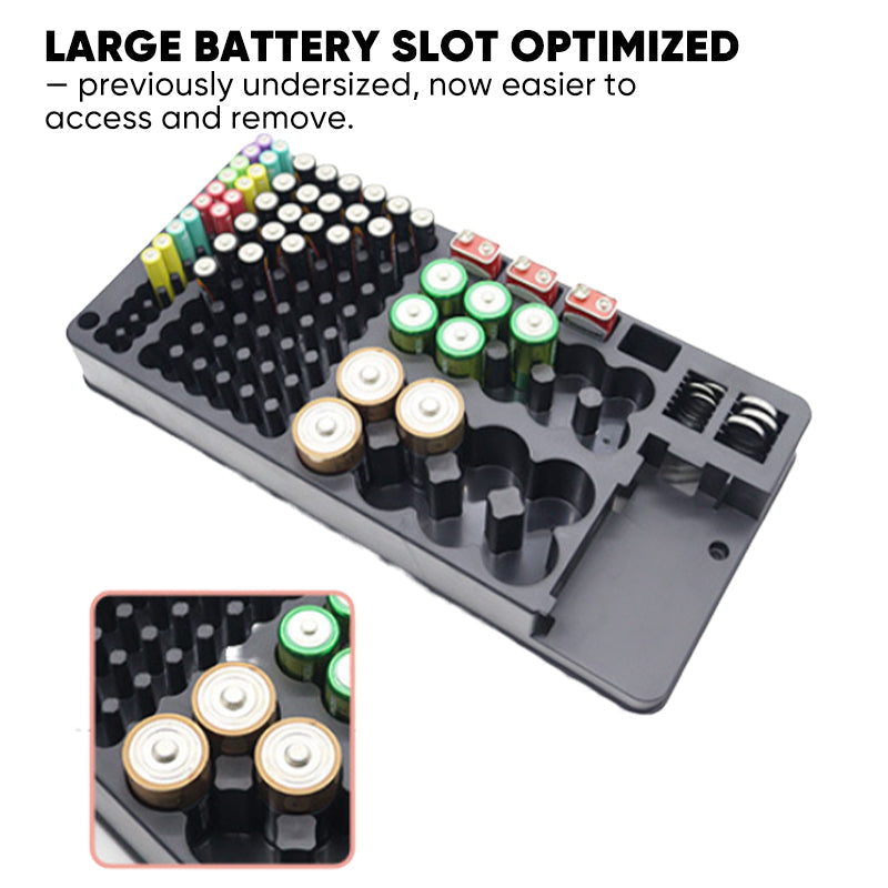 Sakerplus 116-Slot Battery Storage Box