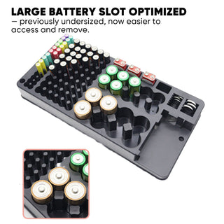 Sakerplus 116-Slot Battery Storage Box