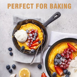 Sakerplus® Pre-Seasoned Cast Iron Skillet Set