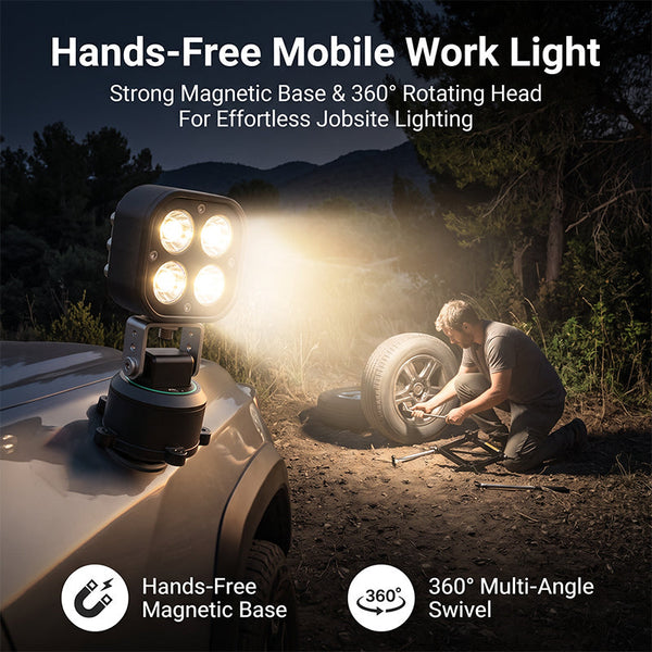 Sakerplus® 360° App-Controlled Magnetic Work Light