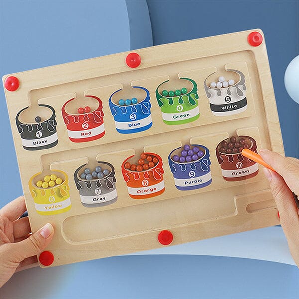 Sank Magnetic Color and Number Maze