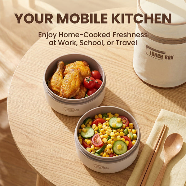 Sakerplus® Insulated Stainless Steel Bento Lunch Box