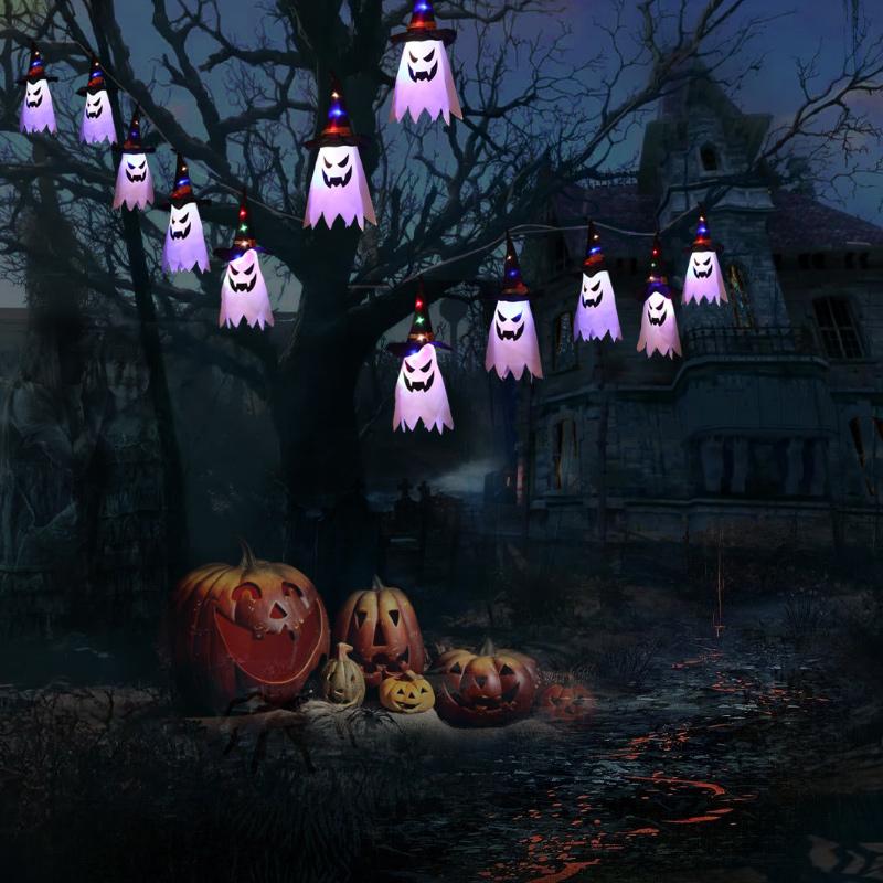 Saker Halloween Blue Wizard Light String 5 Lamps