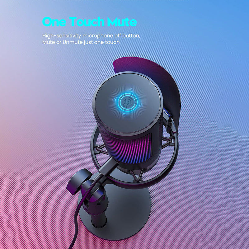 Sakerplus Gaming Microphone for Streaming Podcasts