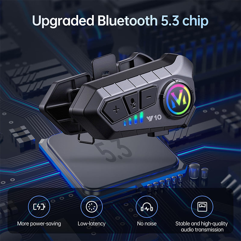 Sakerplus Motorcycle Bluetooth Helmet Headset