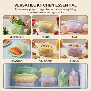 Sakerplus® Stand Up Silicone Food Storage Bag