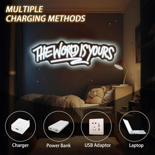 Sakerplus® The World Is Yours Neon Sign