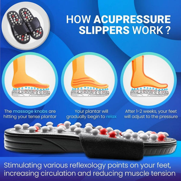 Sakerplus® Acupressure Foot Reflexology Massage Slippers