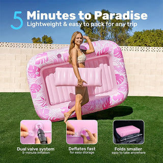 Sakerplus® Extra Large Inflatable Sunbathing Pool Lounger